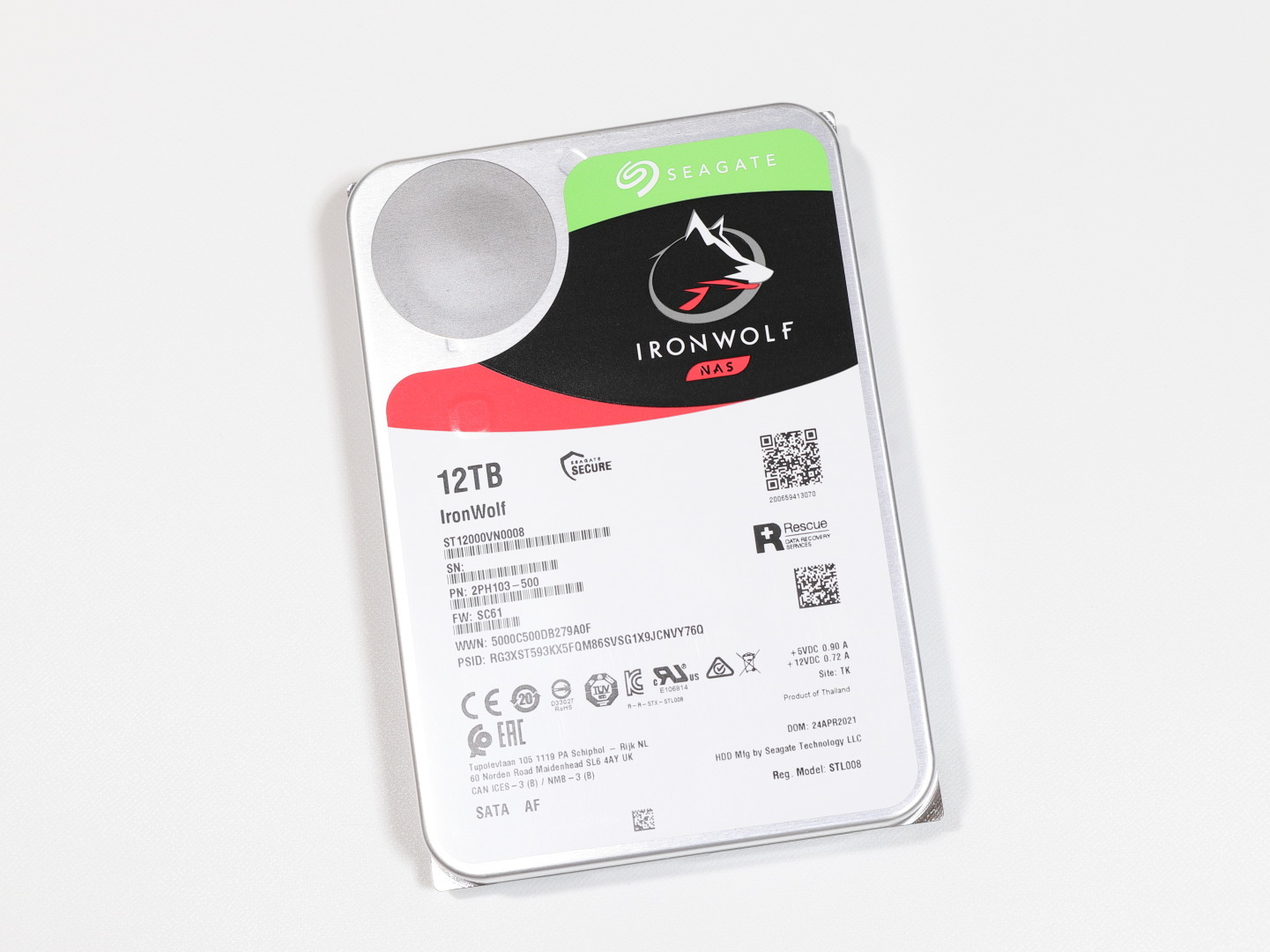 SEAGATE IronWolf 12TB ST12000VN0008 - 気まぐれ自作er日記