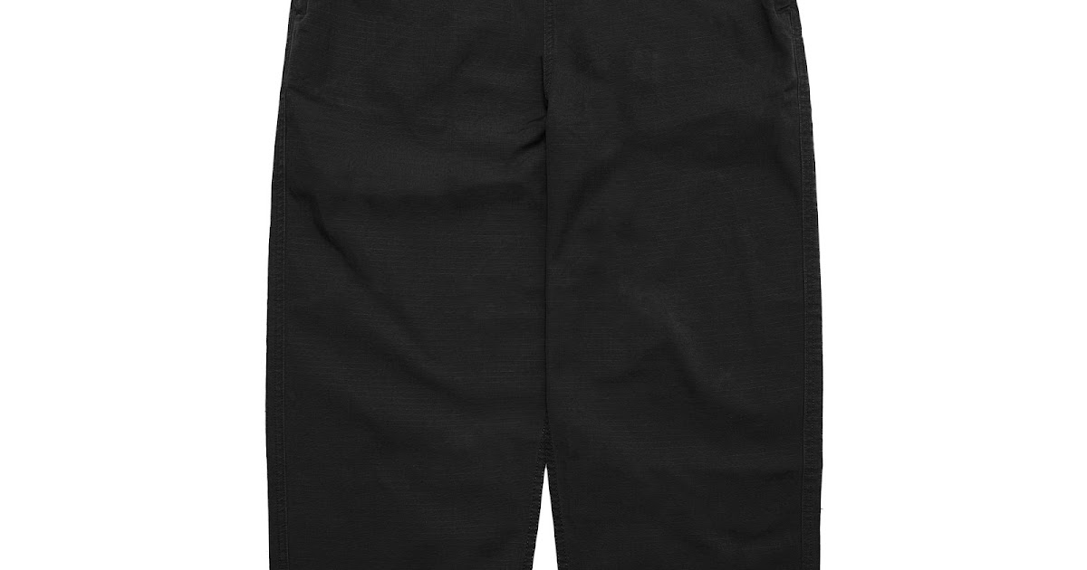 CUP AND CONE: Cotton Ripstop Desk Work Pants - Black