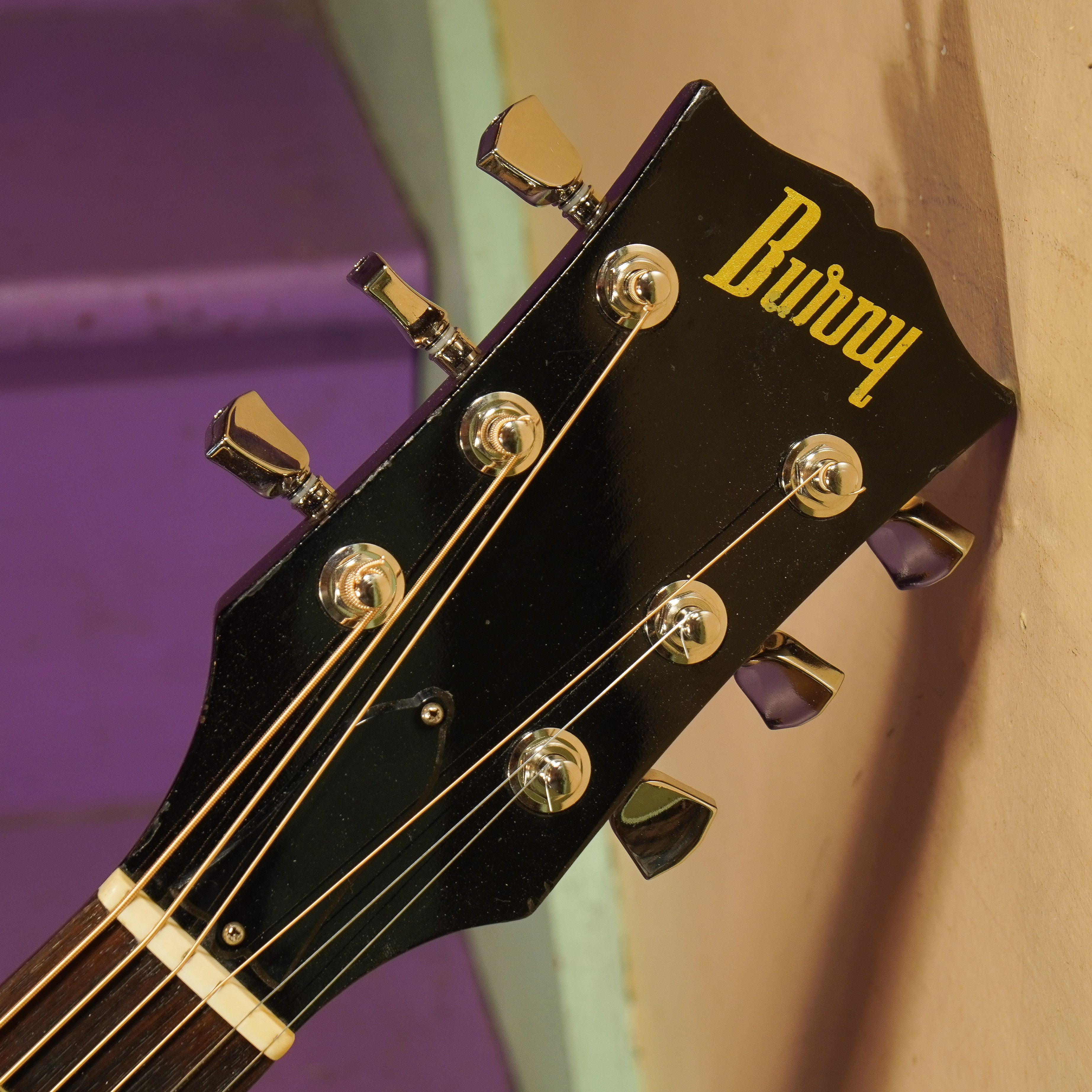 1970s Burny BJ-60 Slope Dreadnought Guitar