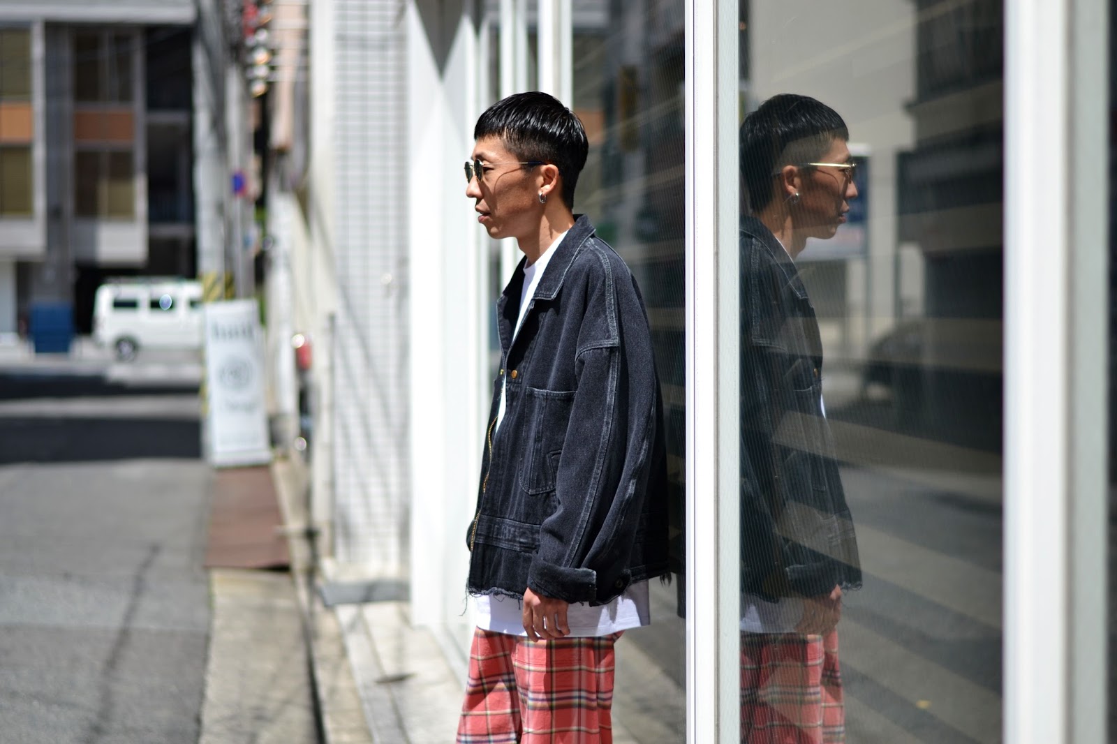 doublet / ダブレット「SILK DENIM BLOUSON CUT OFF JUMP SUIT