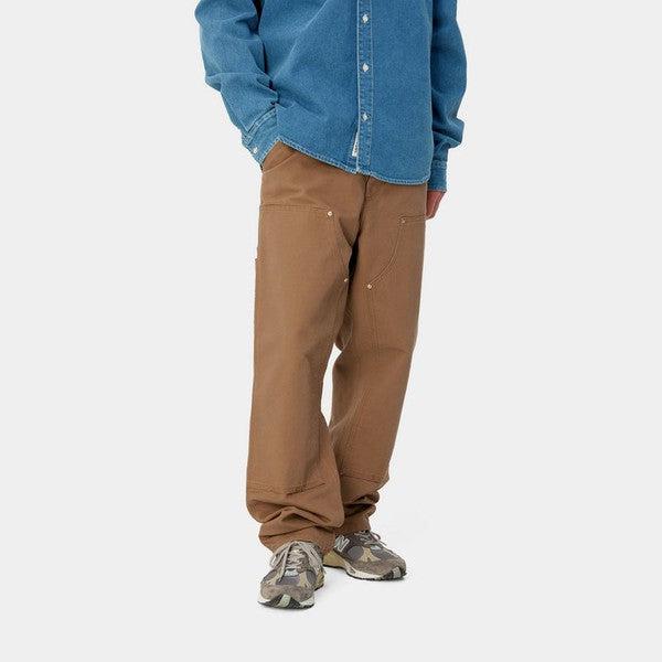 Carhartt WIP Double Knee Pant Hamilton Brown Rinsed Dearborn