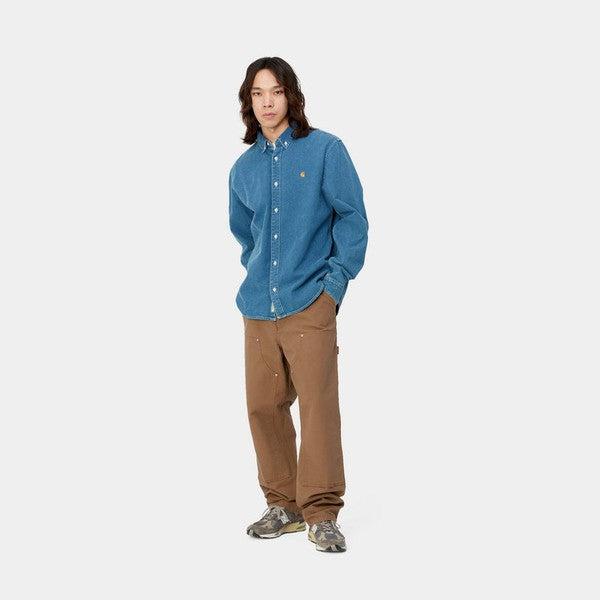Carhartt WIP Double Knee Pant Hamilton Brown Rinsed Dearborn