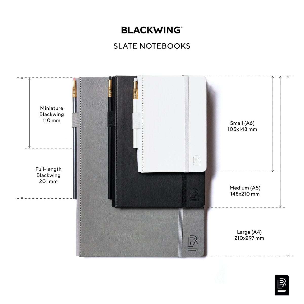 Small Blackwing Slate Notebook - Grey | Blackwing602.com