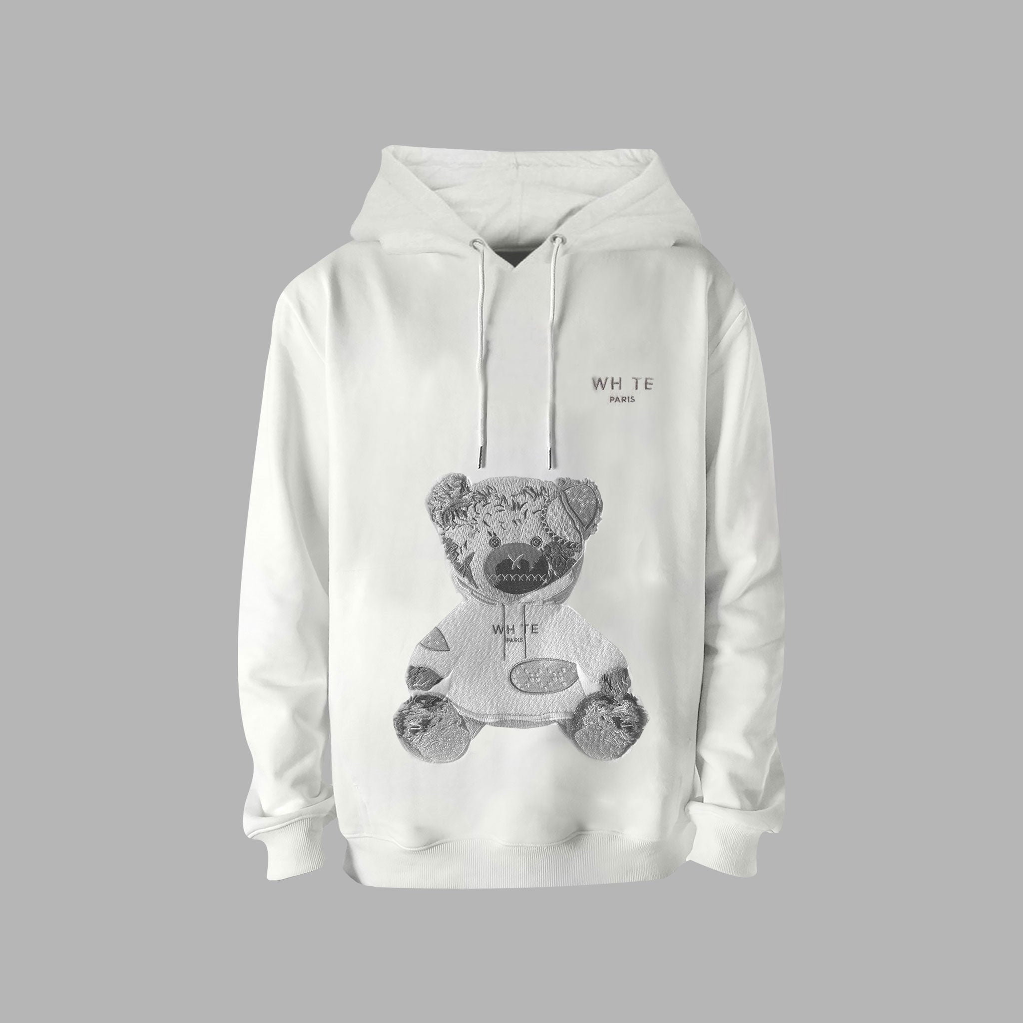 Blvck Paris | Black Evil Teddy Bear Hoodie in Fleece Cotton