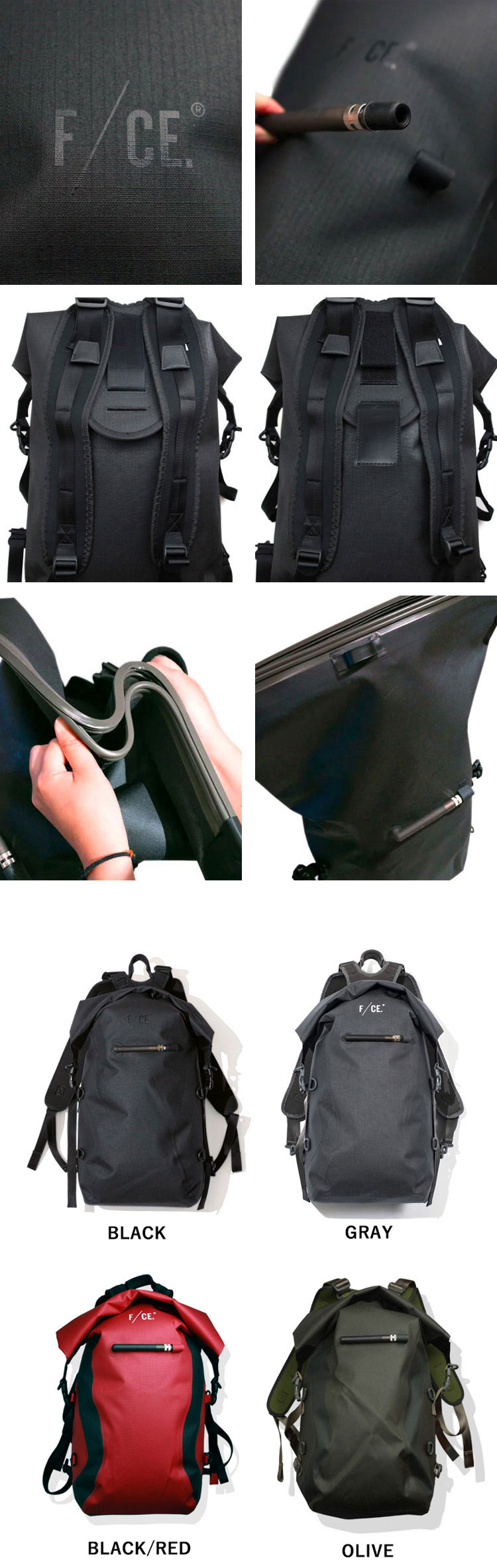 F/CE. NO SEAM ZIP LOCK BAG | Brownfloor clothing
