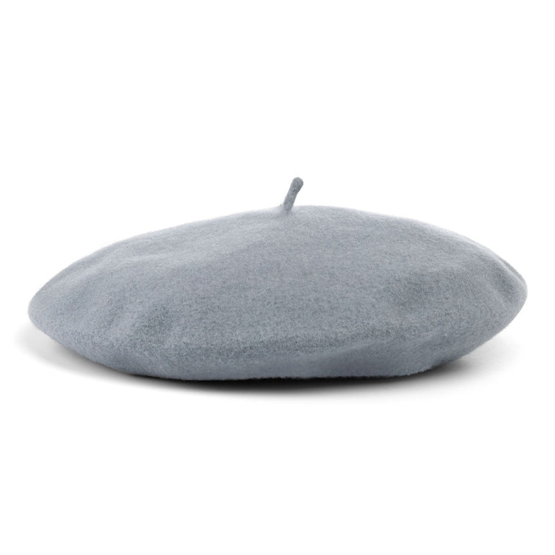 Flo- winter beret Basque in grey ,100% wool – Bronteshop