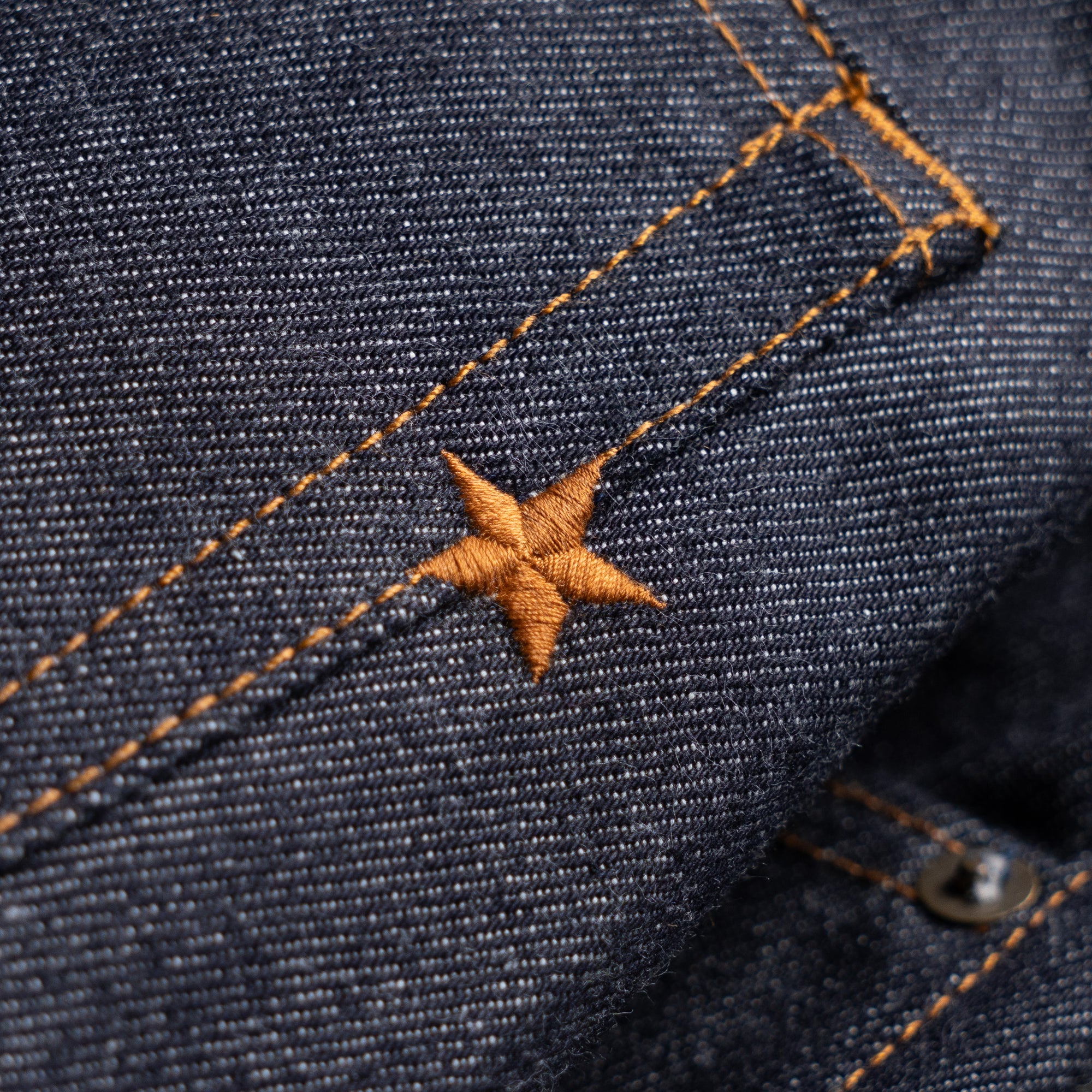 USA Made Shuttle Loom Selvage Denim - Brave Star Selvage