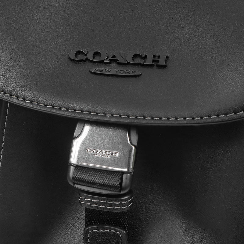 Brandol / COACH コーチ ボディバッグ レザー レーサーパック ブラック