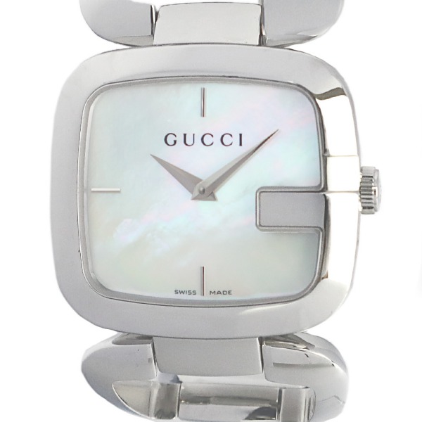 Brandol / GUCCI グッチ レディース腕時計 Gグッチ ホワイトパール