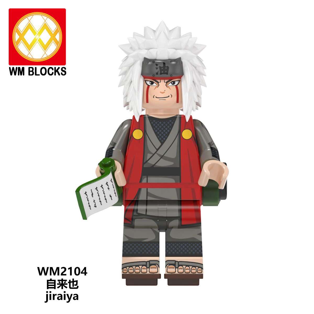 Anime Naruto Shippuden Jiraiya WM2104 Minifigures - Brixtoy