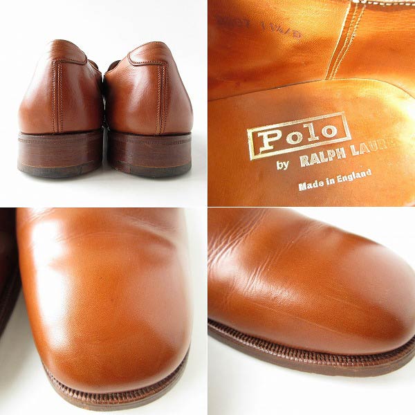 英国製 Polo ラルフローレン モンクストラップ シューズ 茶系 29.5cm
