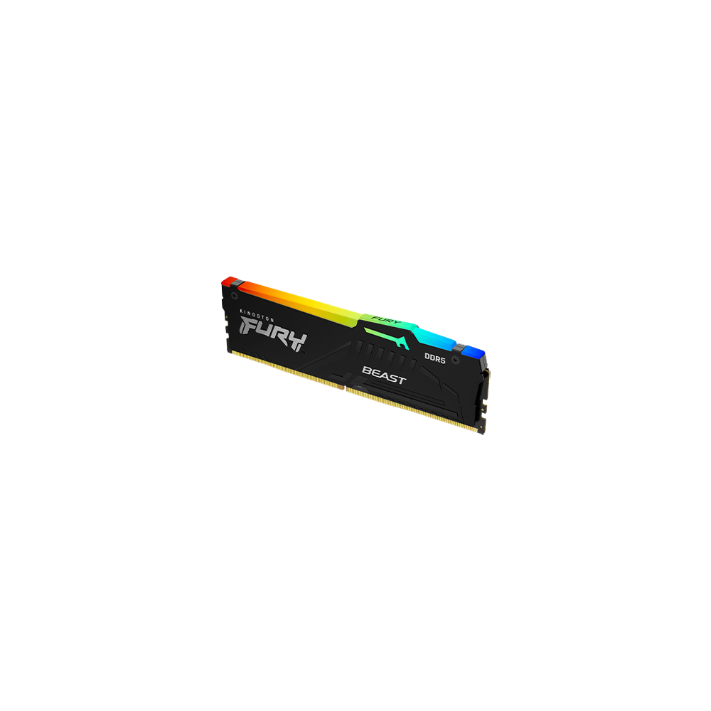 Kingston Fury Beast RGB 16GB [2x8GB] 5200MHz DDR5 DIMM Memory [Black]