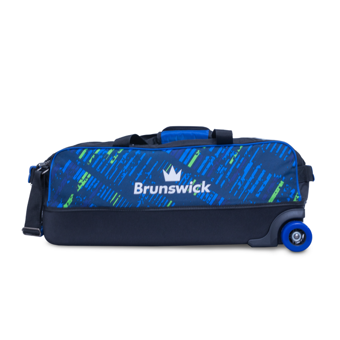 Punisher Triple Tote - Blue / Green | Brunswick Bowling