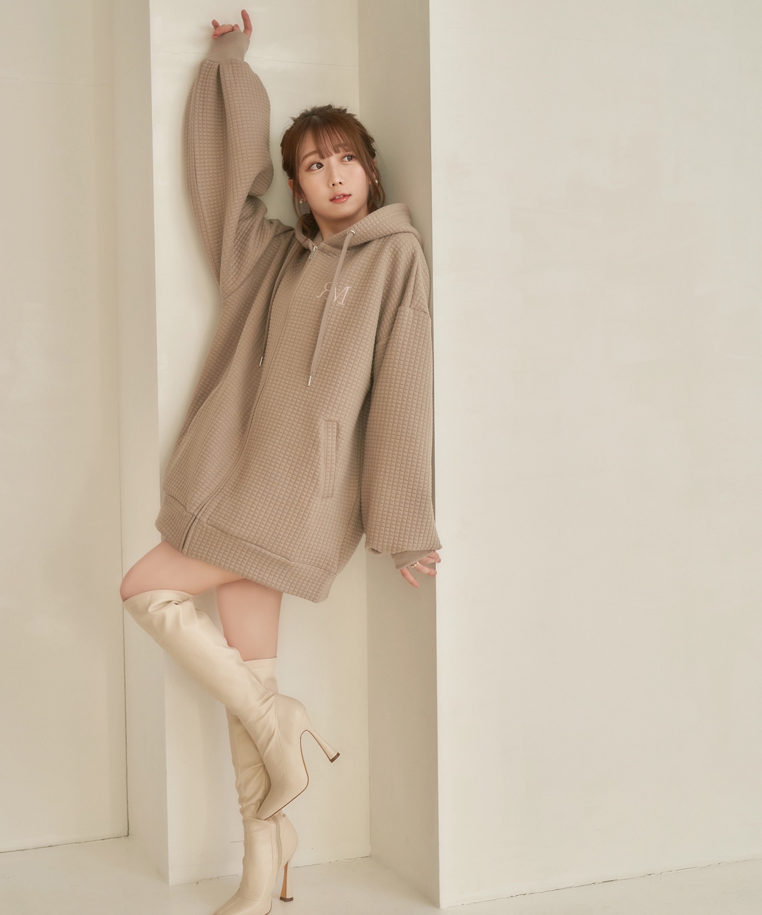 quilting zip hoodie – BUNNY APARTMENT