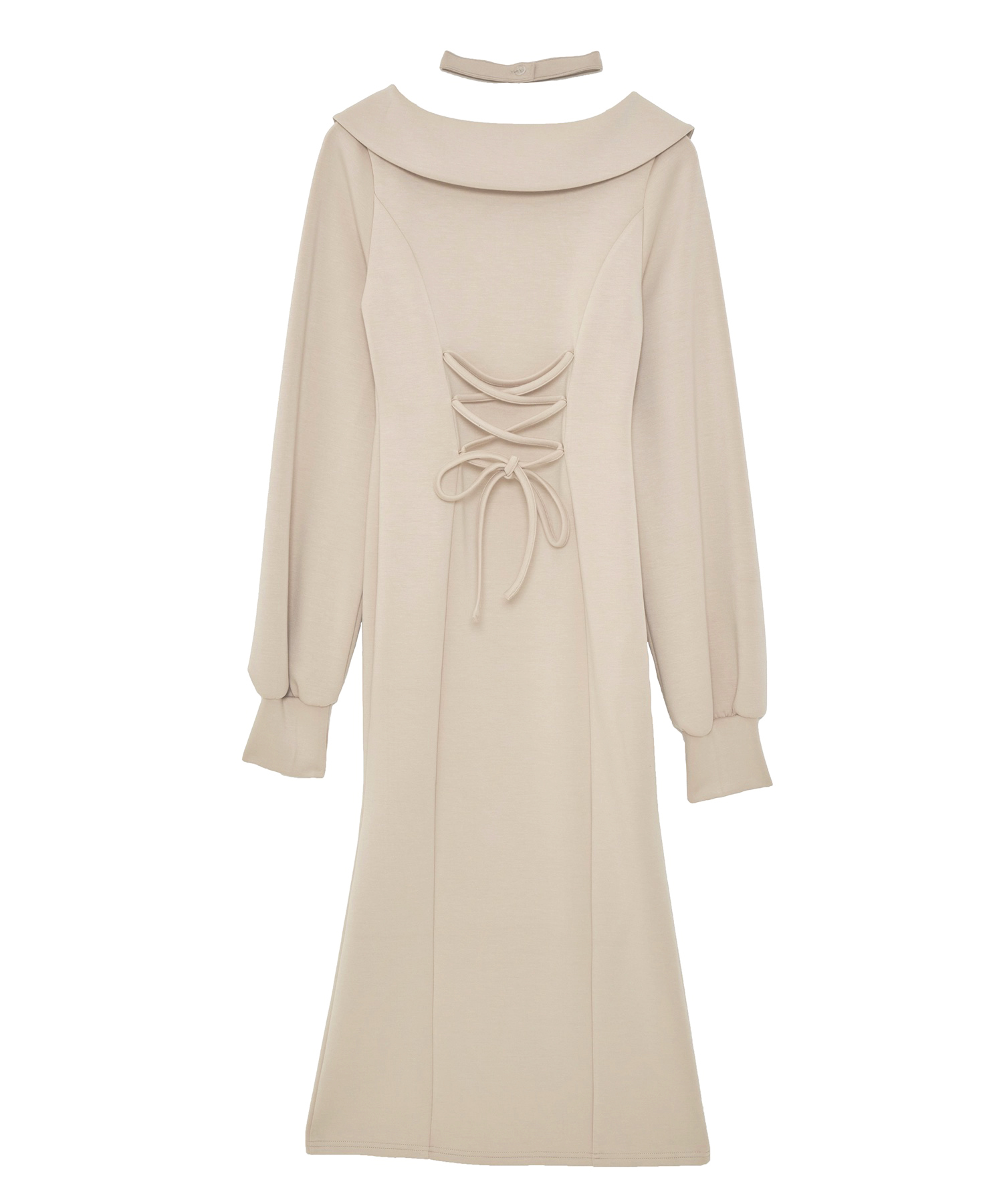 slit zip big collar one-piece – BUNNY APARTMENT