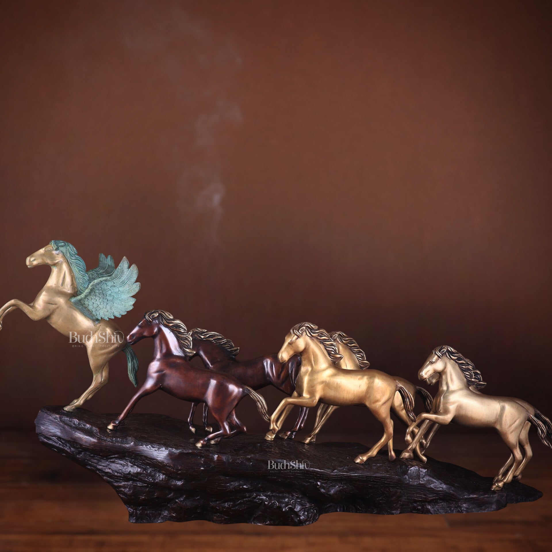 Brass 7 Lucky Horses large 58