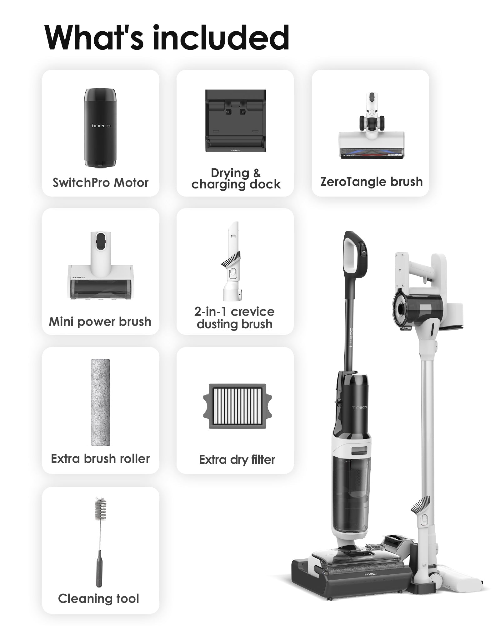 Tineco FLOOR ONE SWITCH S6 Stretch Wet Dry Vacuum Cleaner - Tineco CA