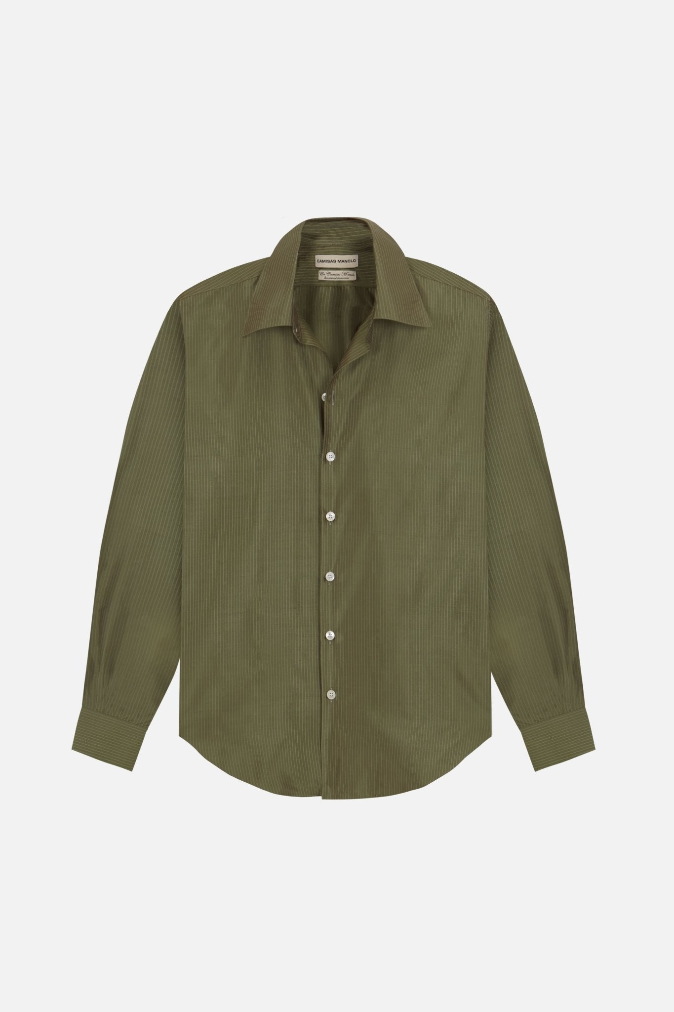 Green/green stripes NORMAL SHIRT – Camisas Manolo