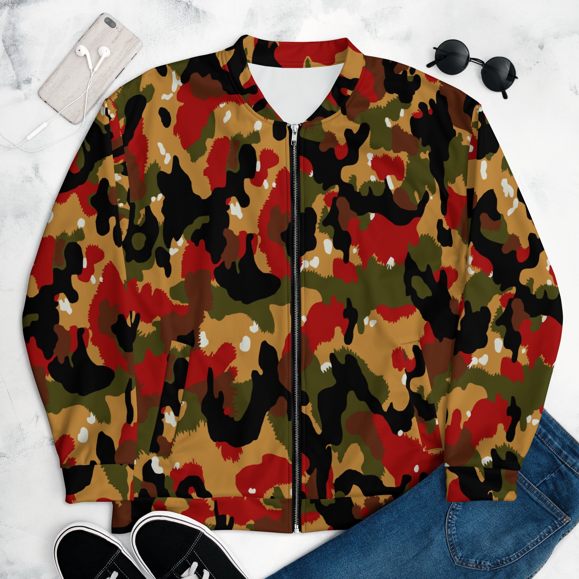 CAMO HQ - Swiss TAZ 83 Alpenflage CAMO Unisex Bomber Jacket