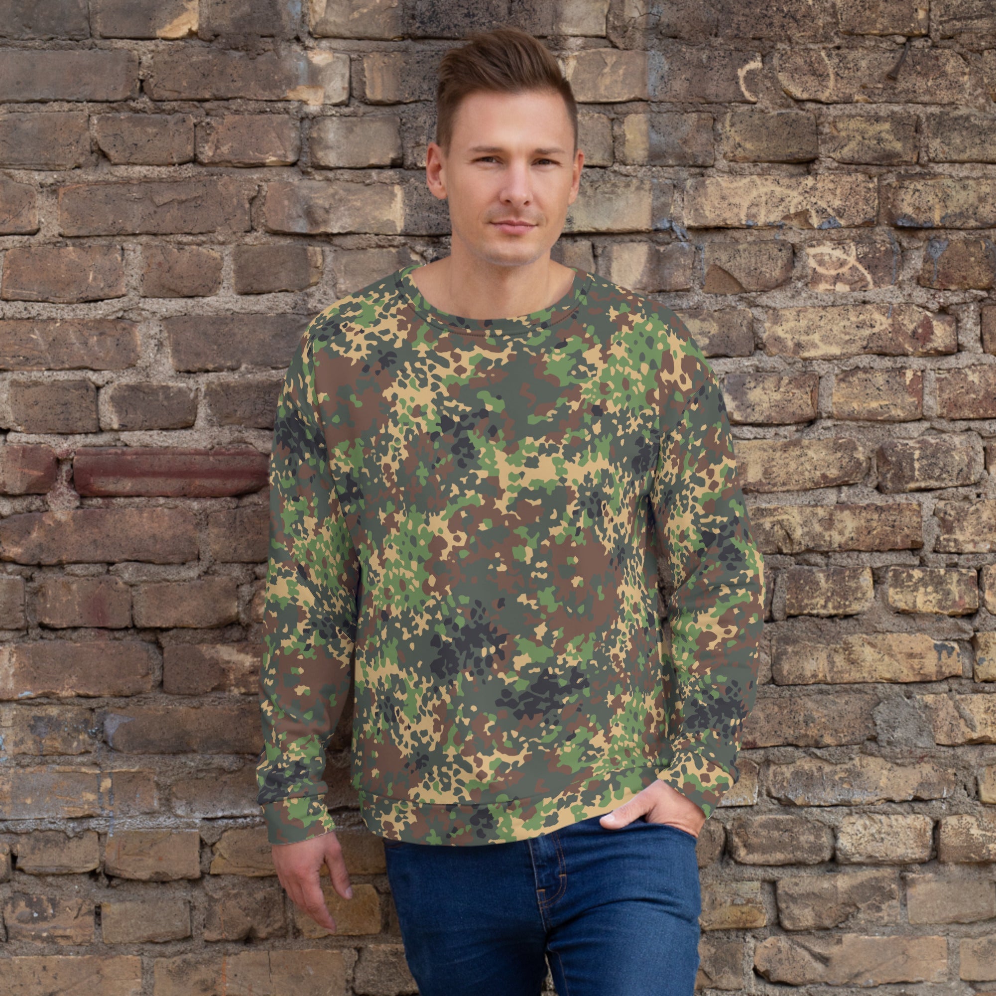 CAMO HQ - Russian IZLOM Fracture Woodland CAMO Unisex Sweatshirt