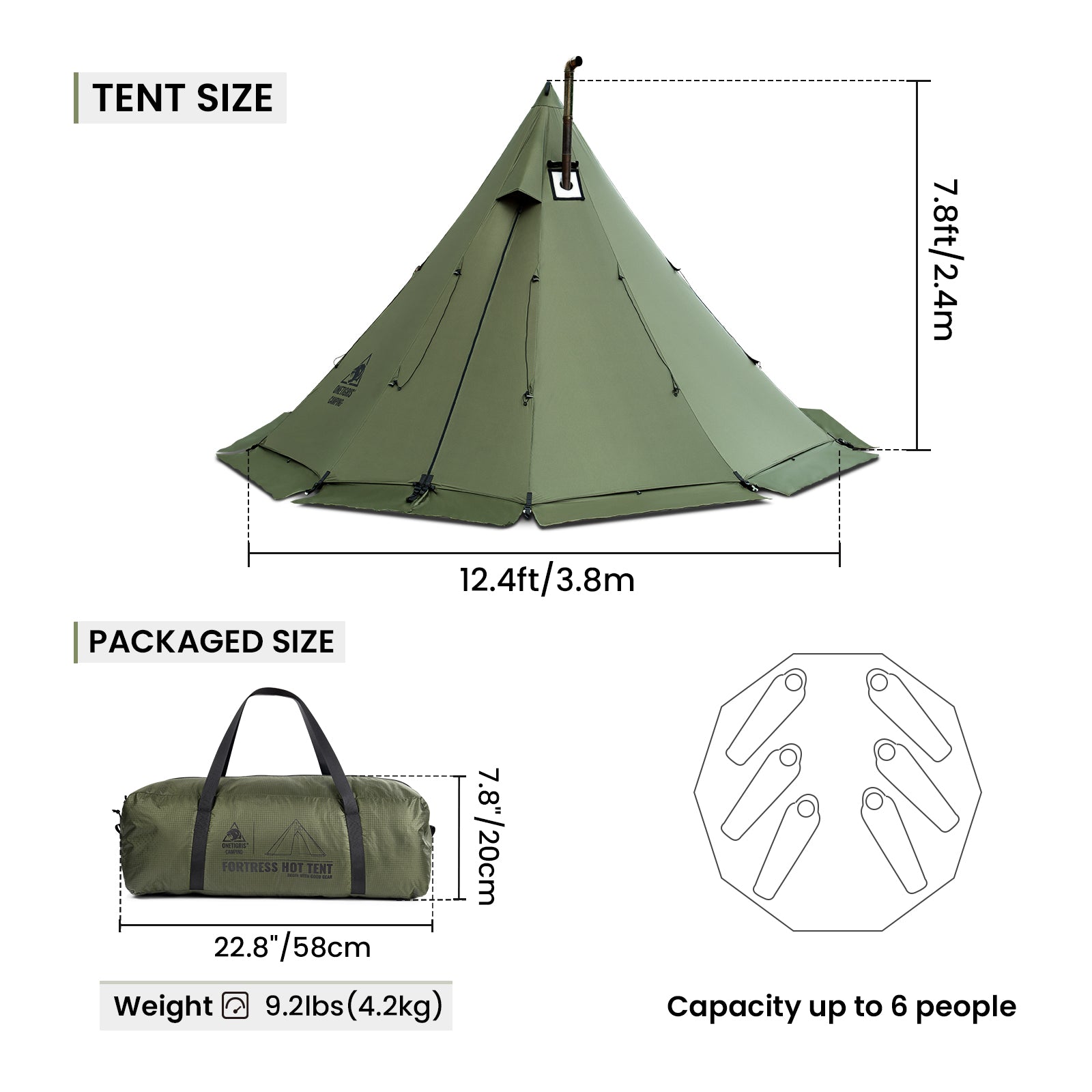 Rock Fortress Hot Tent – OneTigris Camping