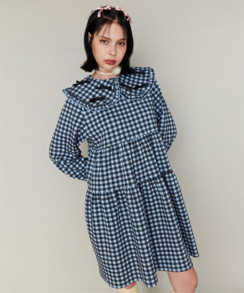 TINY RIBBON CHECK DRESS | Candy Stripper（キャンディ ストリッパー