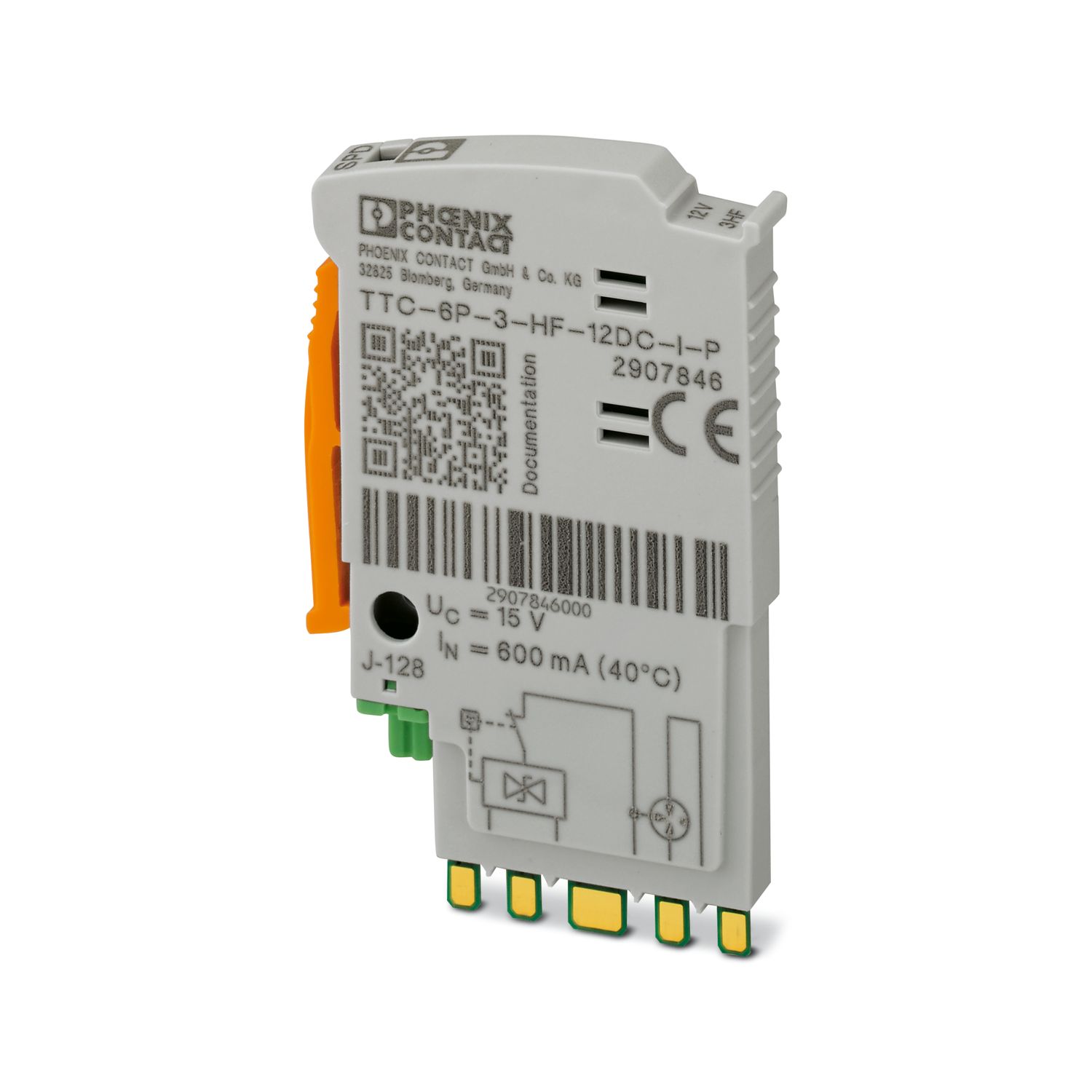 TTC-6P-3-HF-12DC-I-P - Surge protection plug - 2907846 | Phoenix