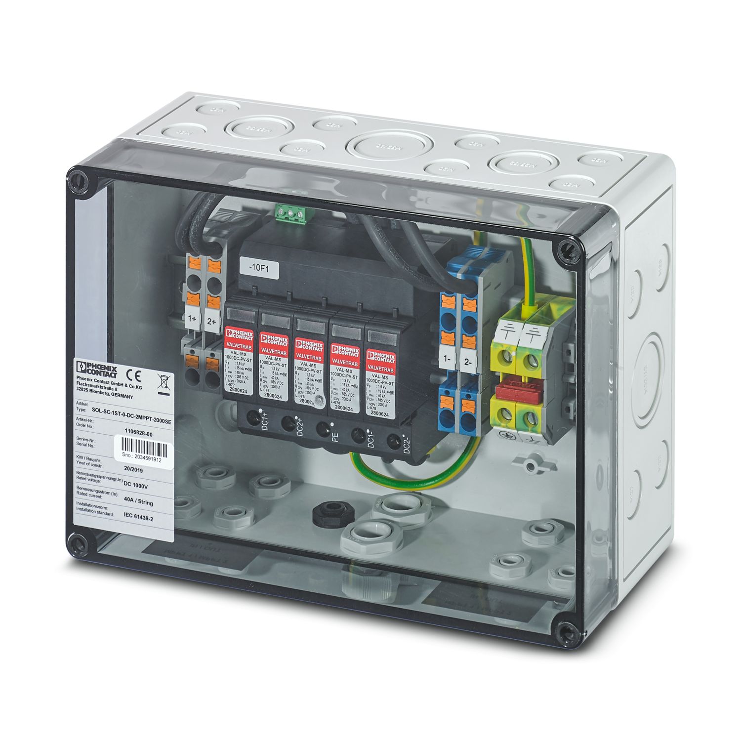 SOL-SC-1ST-0-DC-2MPPT-2000SE - String combiner box (SCB) - 1105828