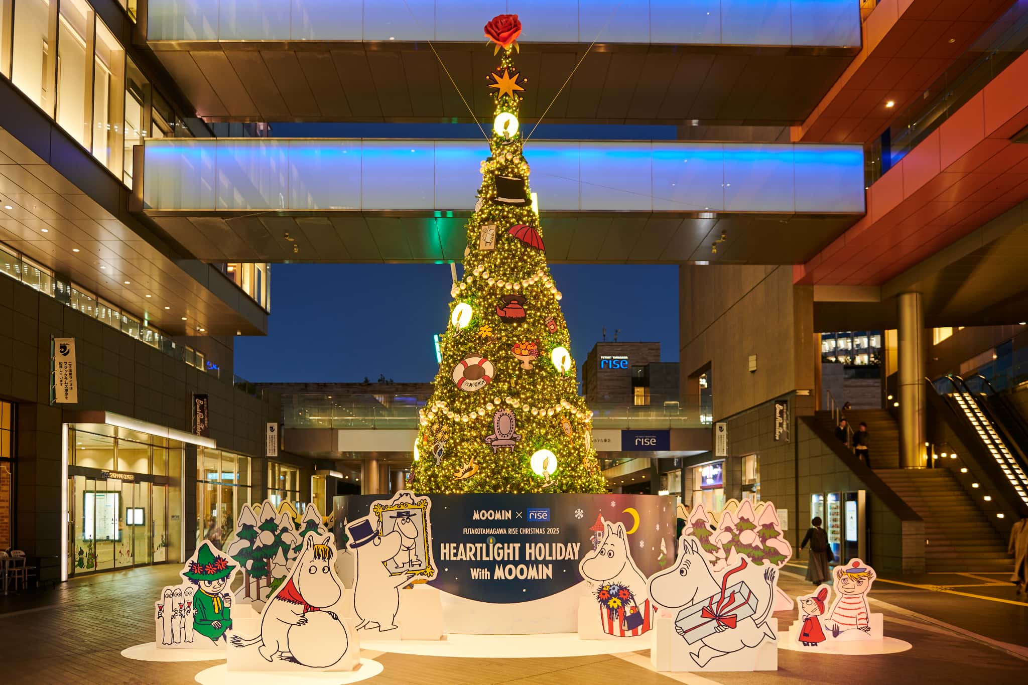 二子玉川ライズ】ムーミンとコラボレーションしたクリスマス2025