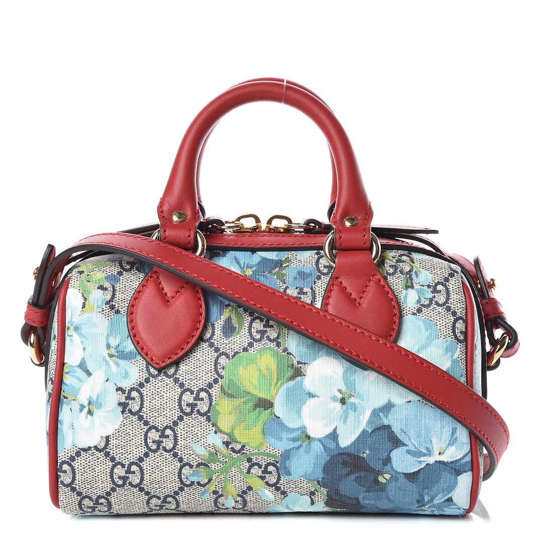 GUCCI GG SUPREME MONOGRAM BLOOMS MINI BOSTON BAG – Caroline's
