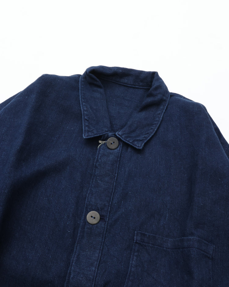 MITTAN 綾織大麻平面ブルゾン(草木 藍（濃）濃染) JK-89DC – CASDAY
