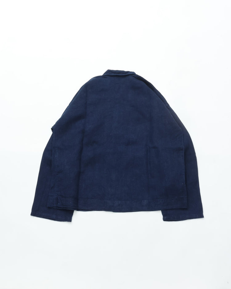 MITTAN 綾織大麻平面ブルゾン(草木 藍（濃）濃染) JK-89DC – CASDAY