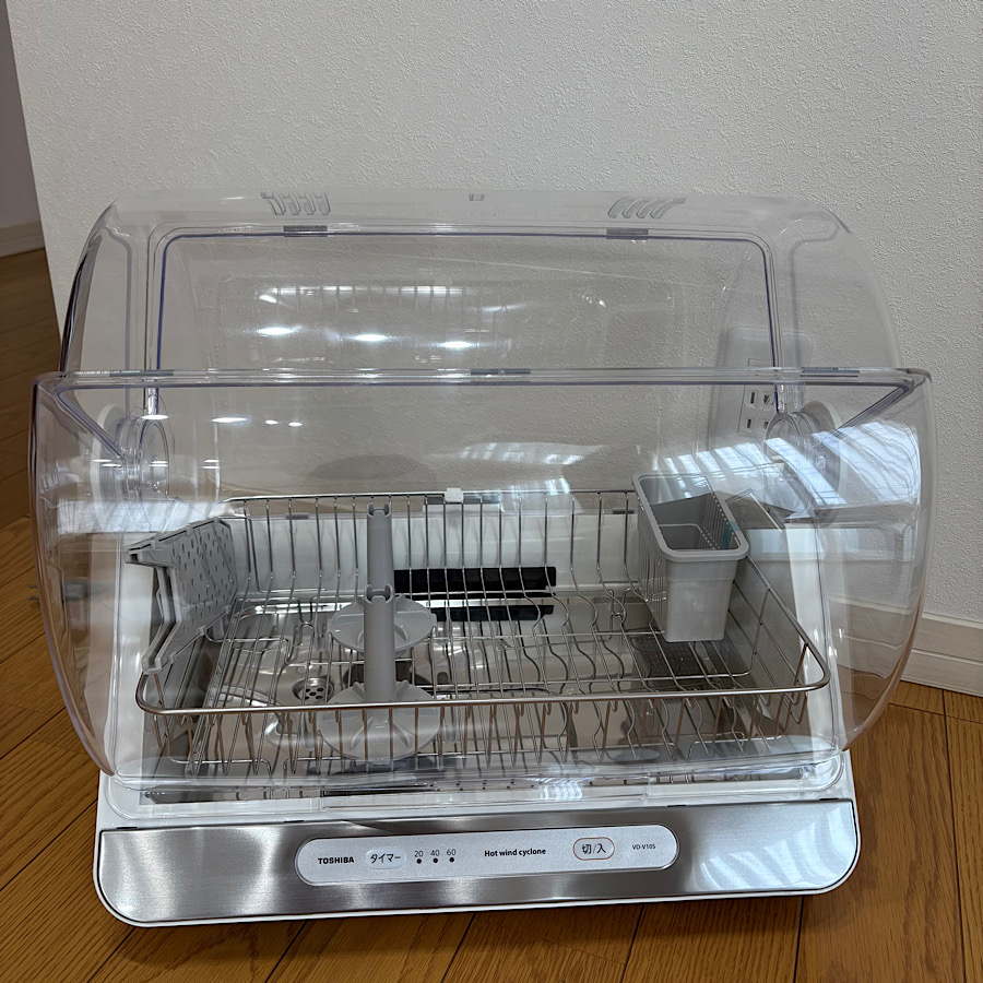 TOSHIBA（東芝） 食器乾燥機 6人用 ホワイト VD-V10S-W〈VDV10S-W