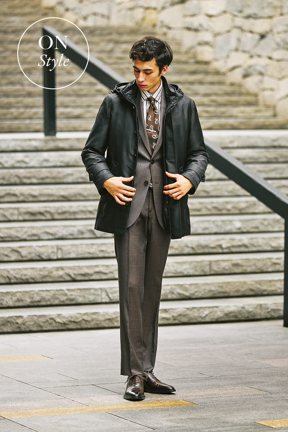 日経タブロイド版掲載ーvol.1 BASIC COATー｜BLACK LABEL CRESTBRIDGE