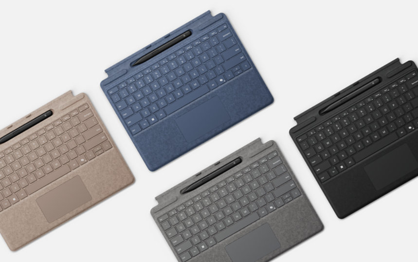 Surface Pro 13 インチ キーボード スリム ペン付き - バックライト