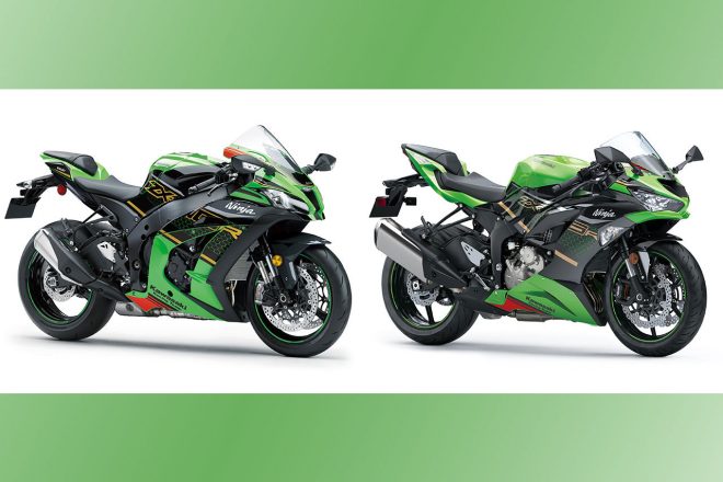 カワサキ、ニンジャZX-10RとZX-6RにワークスカラーをイメージしたKRT