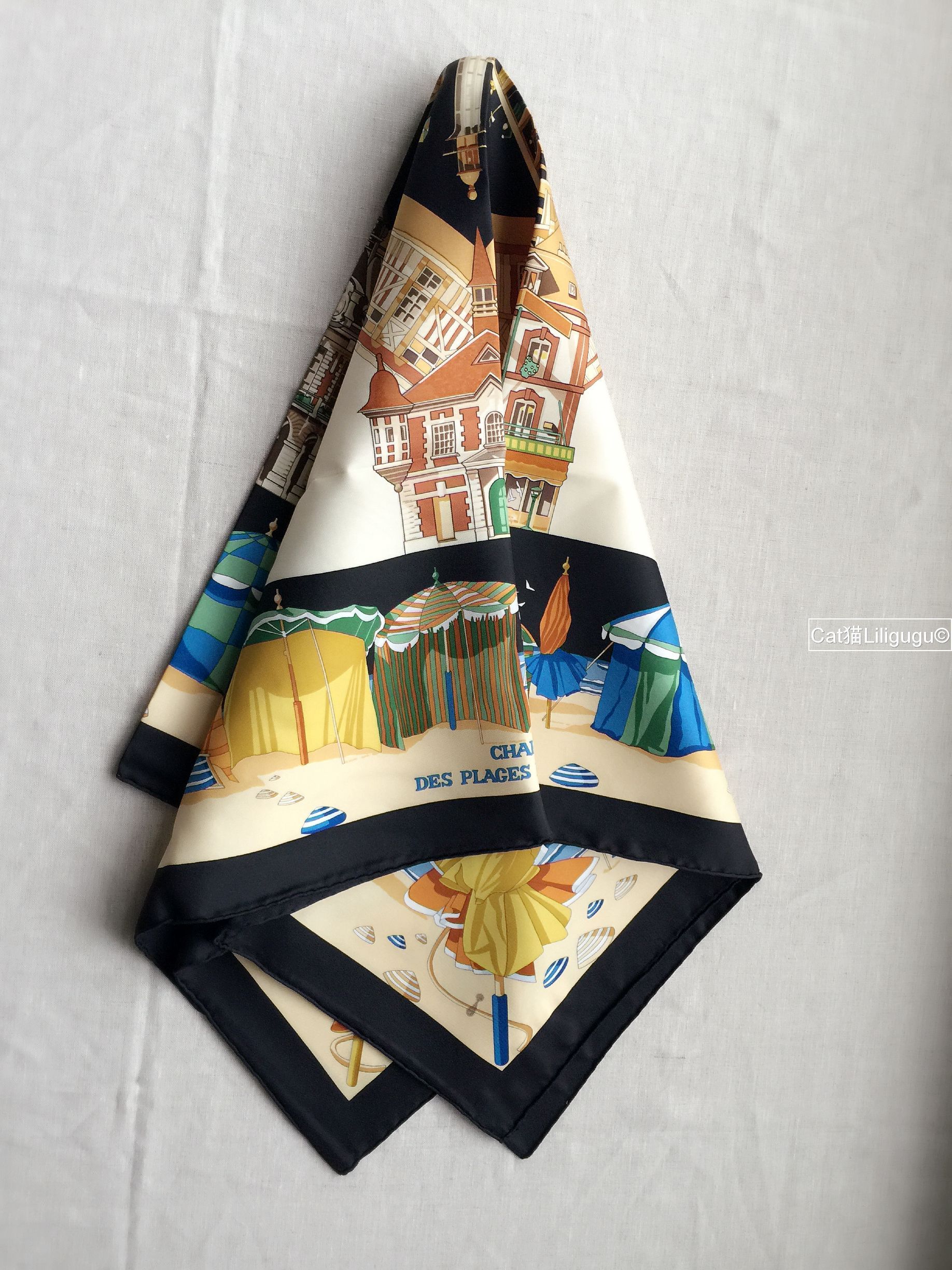 エルメス)カレ90《ノルマンディー海岸の魅力》スカーフ (HERMES