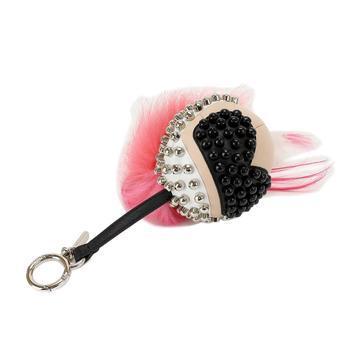 即発 FENDI カールラガーフェルド PUNKITO バッグ チャーム PINK