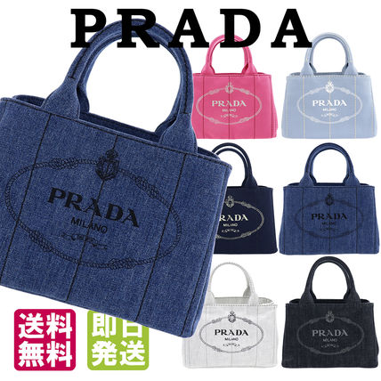 デニム PRADA CANAPA(プラダ カナパ) トートバッグ(レディース