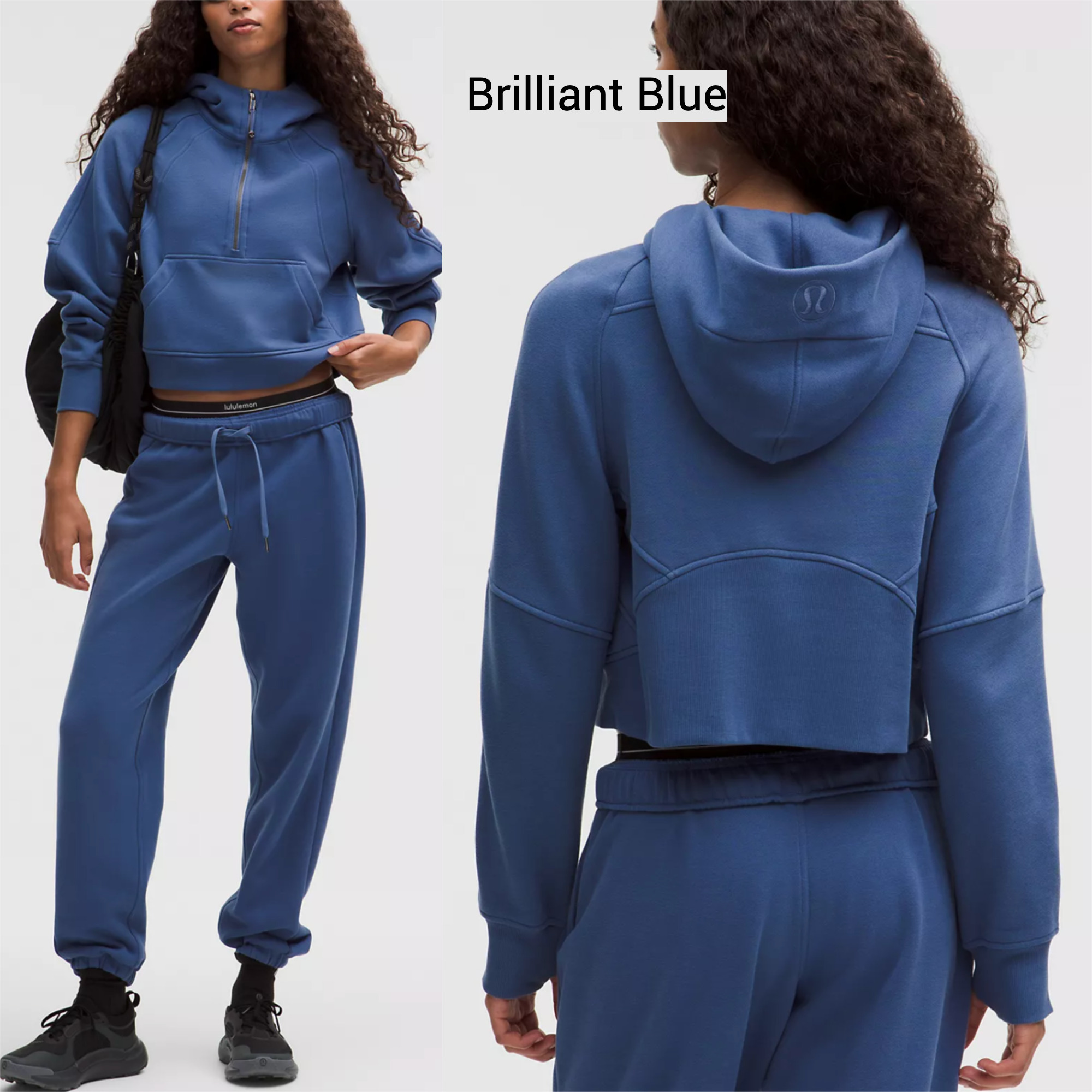 lululemon☆暖かロゴフーディ Scuba Oversized 1/2 Zip Hoodie