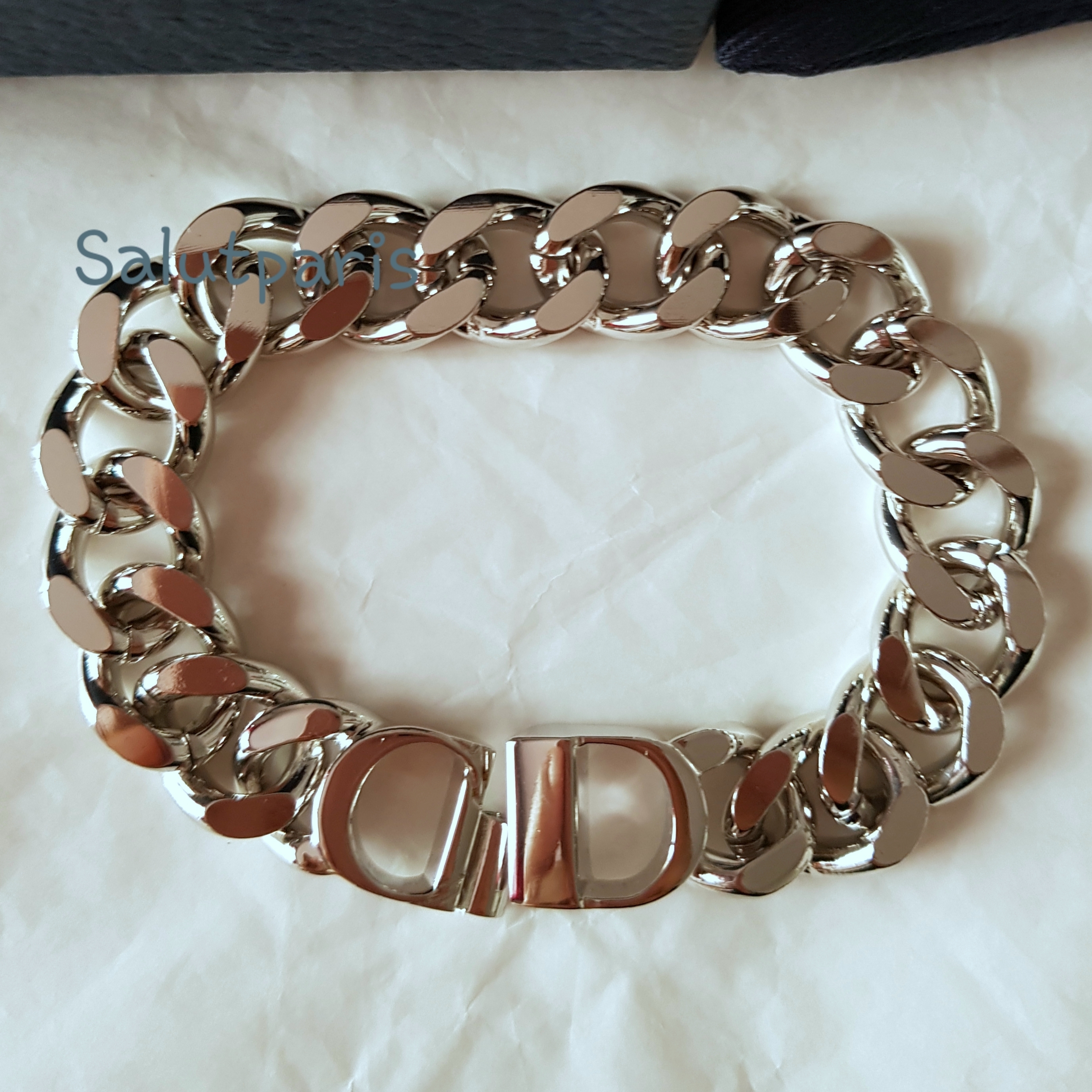 定番☆ディオール☆CDICON(CDアイコン)チェーンブレスレット (Dior