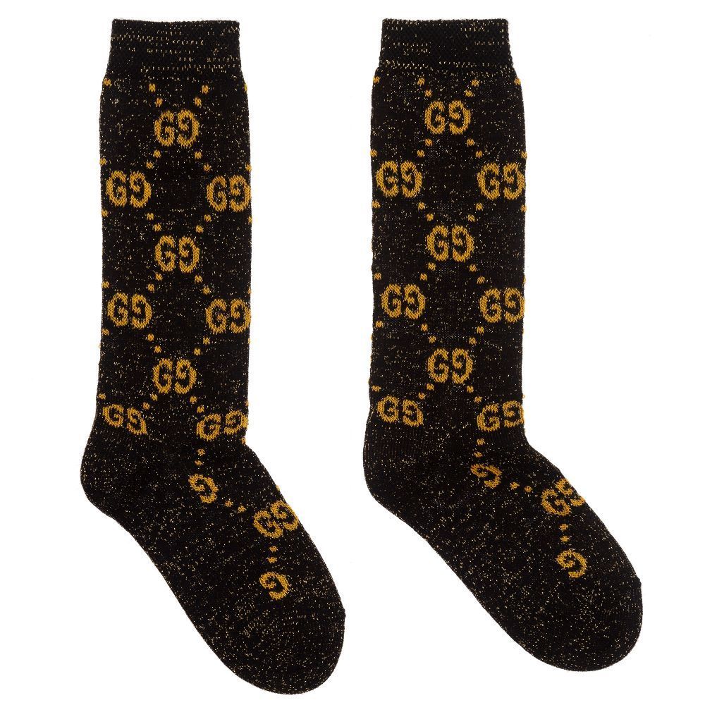 GUCCI* GG ラメ ロゴ ソックス 送料関税込 (GUCCI/靴下・タイツ