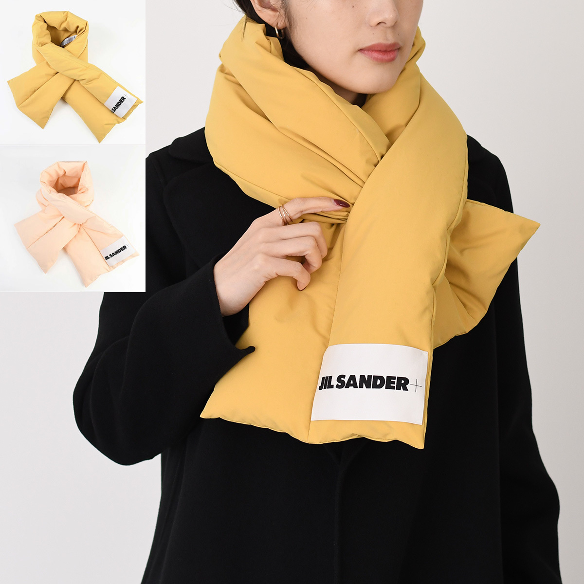 国内即発】JILSANDER ロゴ ダウンマフラー JILSANDER+ (Jil Sander