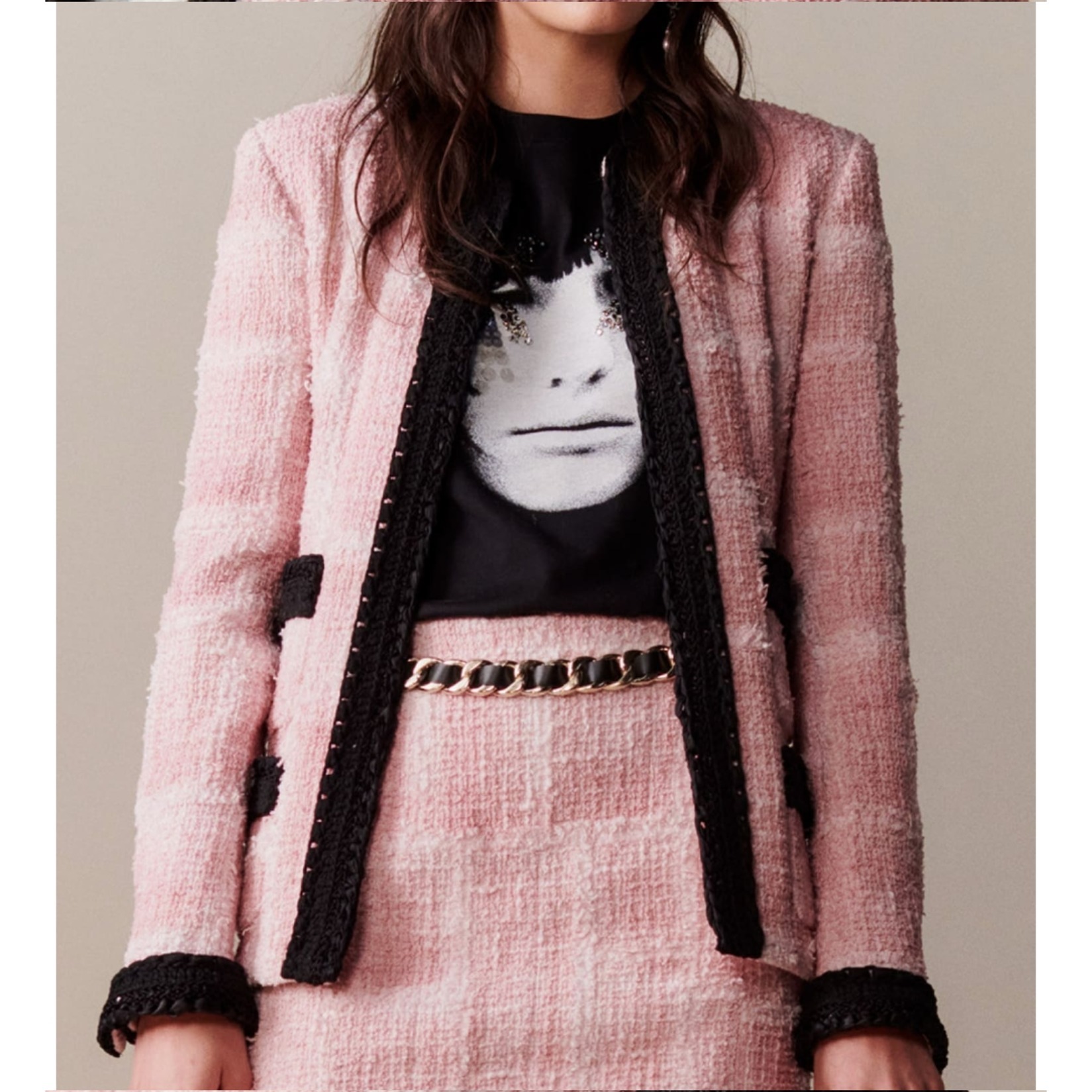 新作☆すぐ届く！】CHANEL ジャケット ツイード ピンク 関税込 (CHANEL