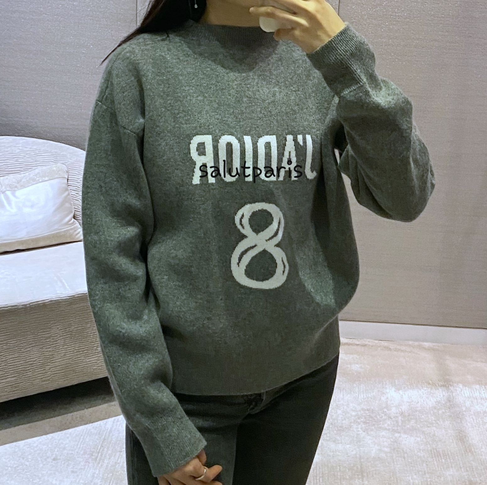 DHL送料込*ディオール*J'ADIOR8カシミアボクシーニットセーター (Dior