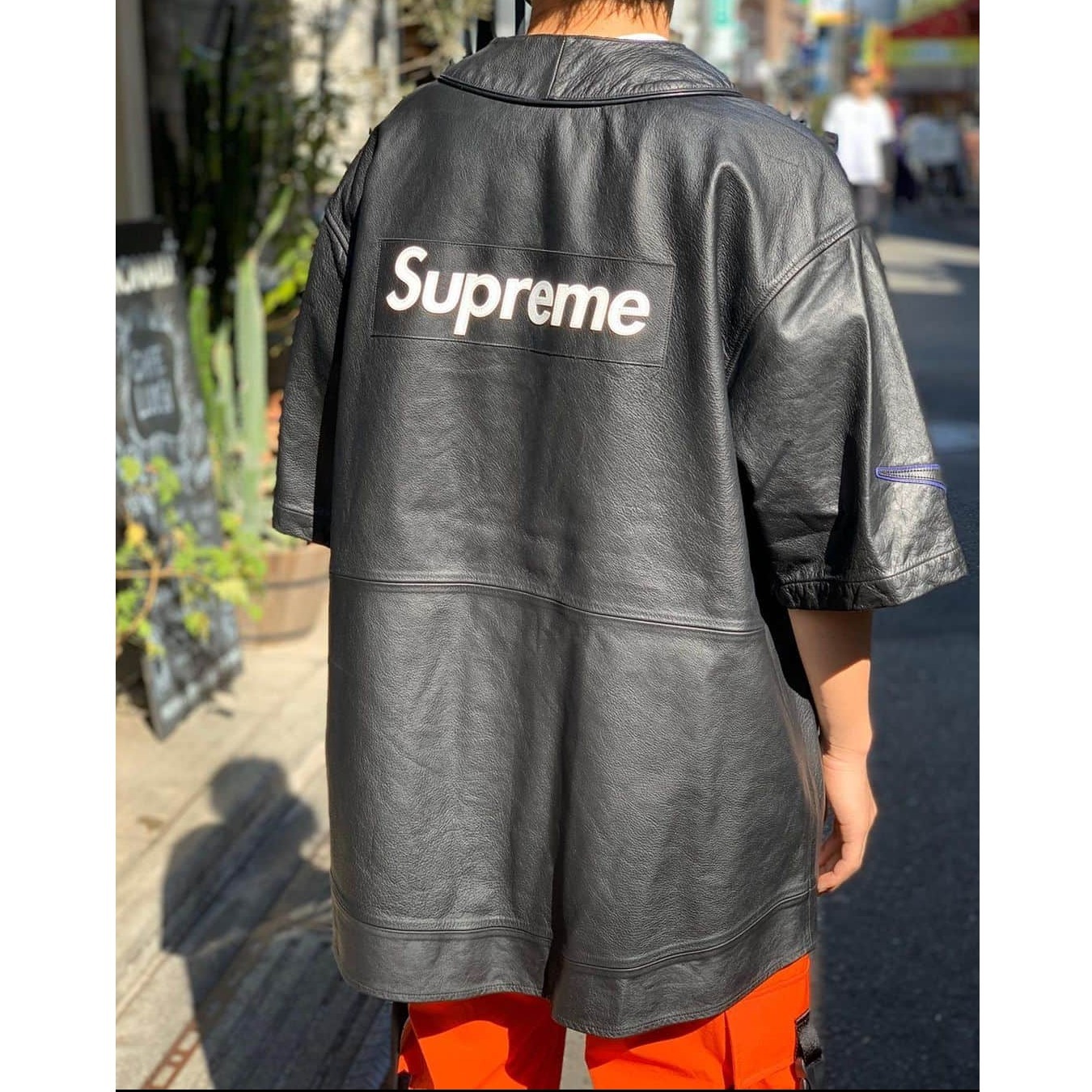 Supreme Nike Leather Baseball Jersey ベースボールシャツ FW19