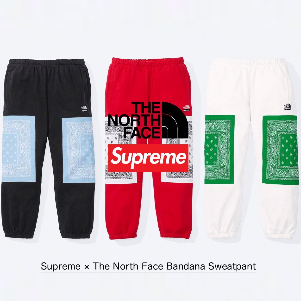 SS22 Supreme × The North Face Bandana Sweatpant バンダナ (Supreme
