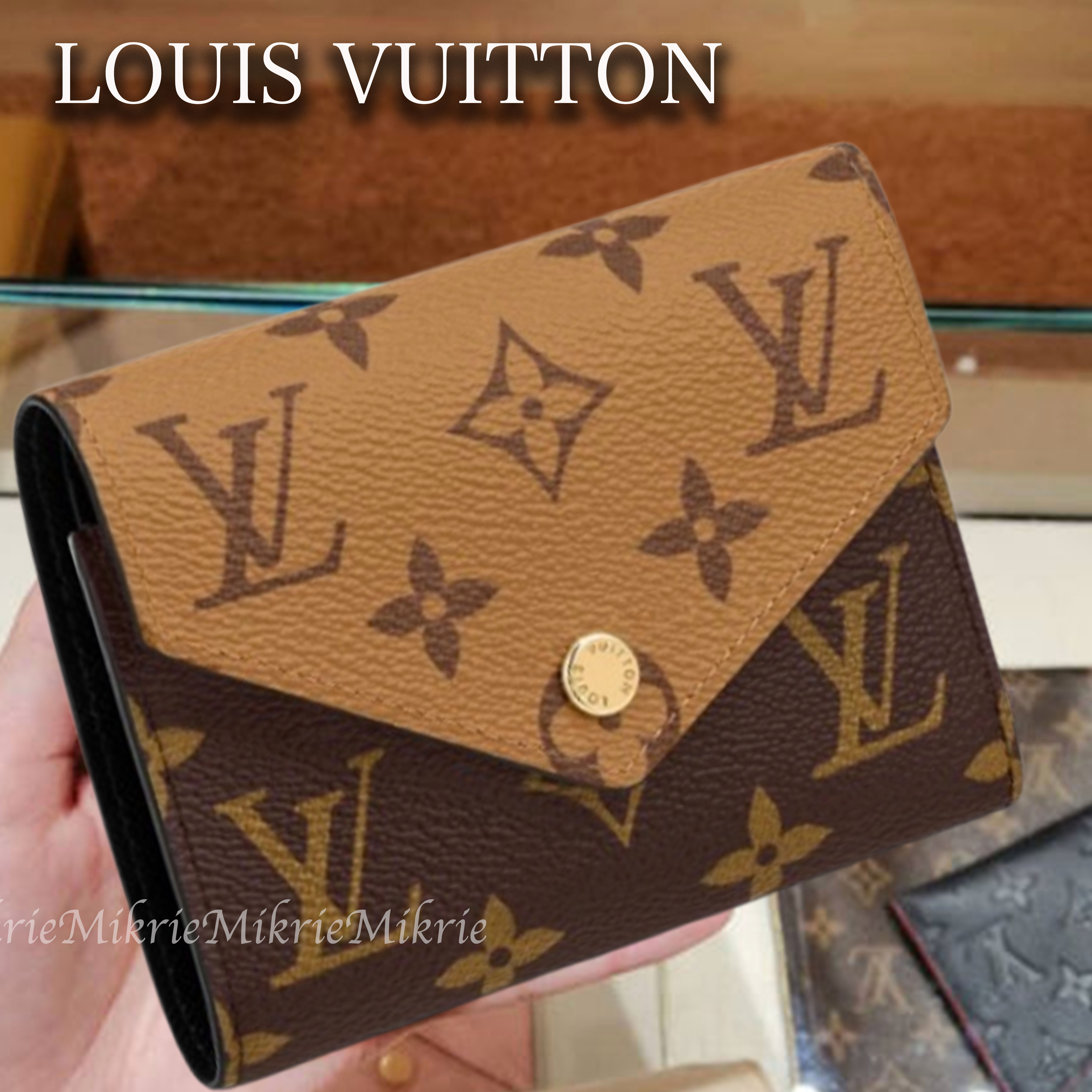 ギフトに♪ ヴィトン ヴィクトリーヌ 財布 モノグラム リバース (Louis