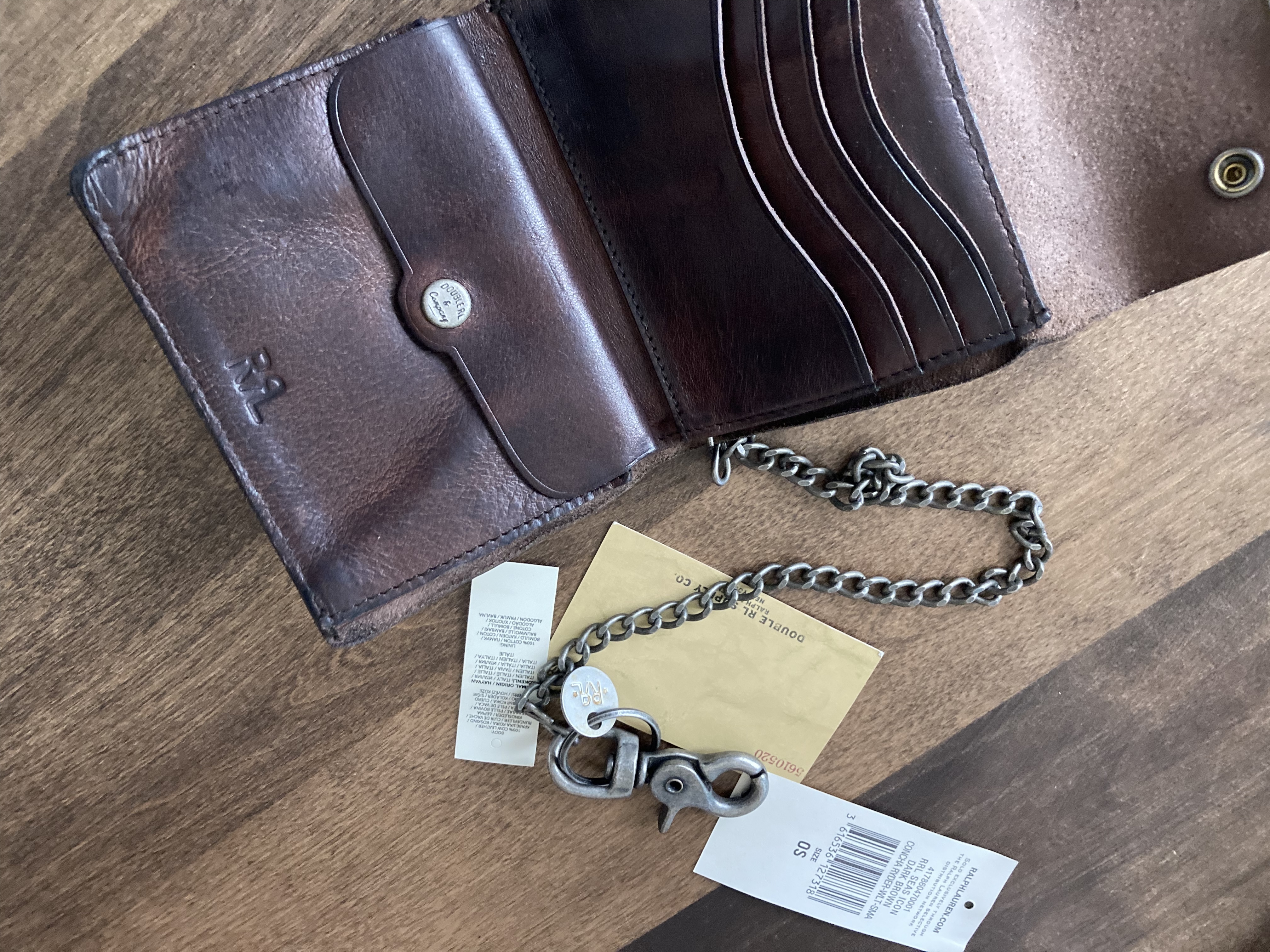 RRL/ コンチョ レザー チェーンウォレット国内完売レア (RRL