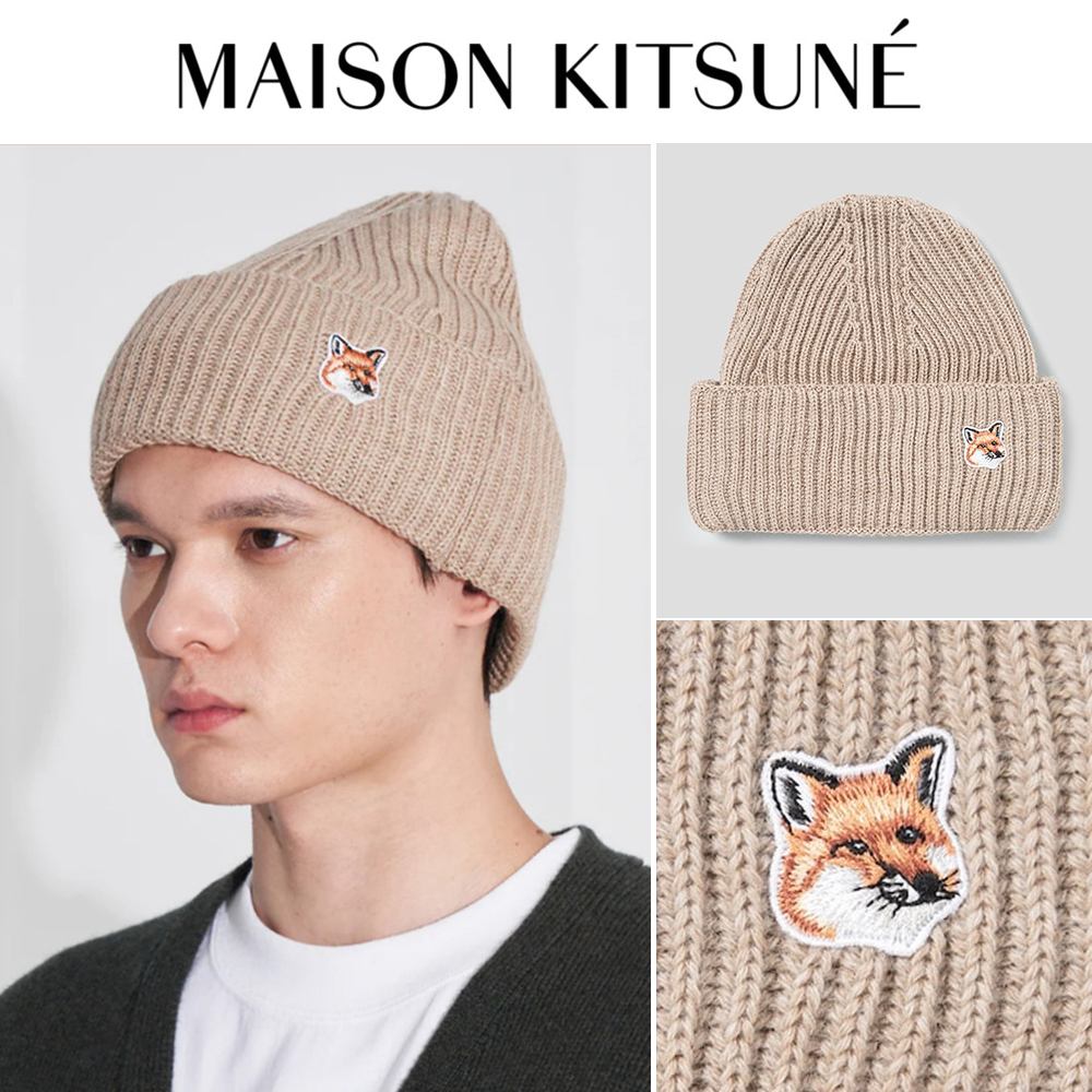 ☆送料無料☆FOX HEAD BEANIE HU06149KT1022 P220 (MAISON KITSUNE